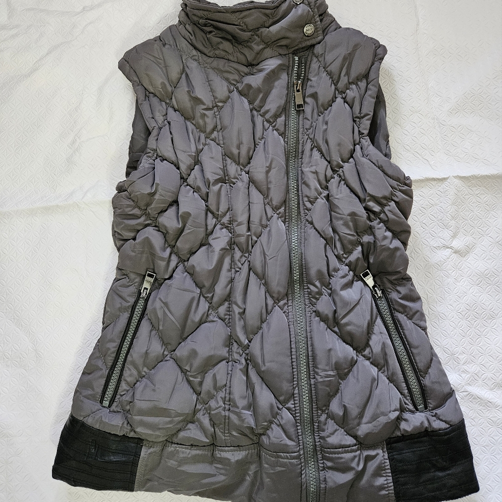 Marc NY Performance Taupe Puffer Vest EUC